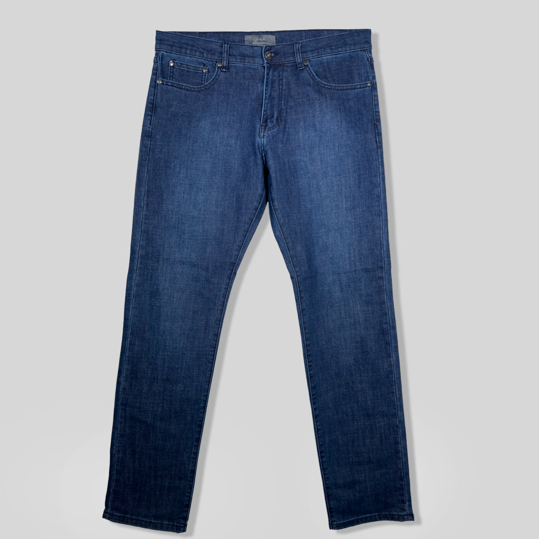 Modern Fit Stretch Blue Jean (FPJD-65C)