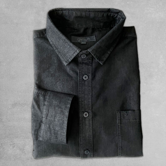 Grey Jean Long Sleeve Shirt