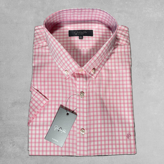 Pink Checkered Plus Sized Shirt