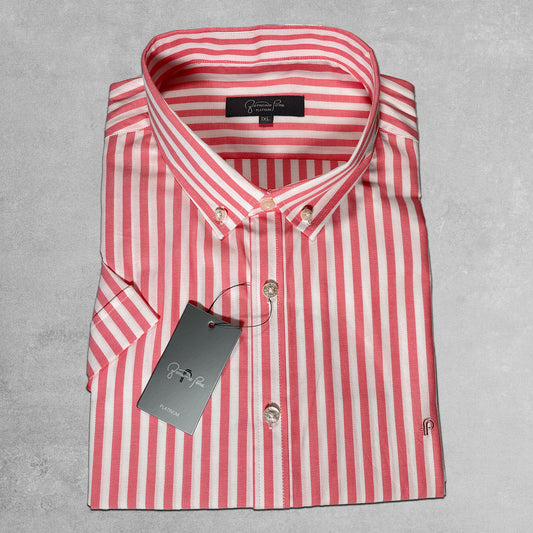 Pink Striped Plus Sized Shirt