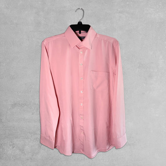Solid Light Pink Long Sleeve Shirt