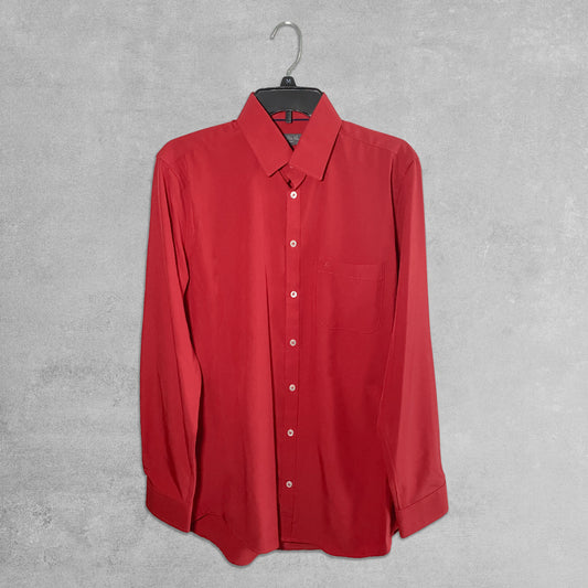 Solid Red Long Sleeve Shirt