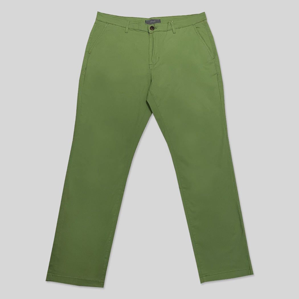 Green Leaf Slim-Fit Stretch Pants (CHP-FP04)