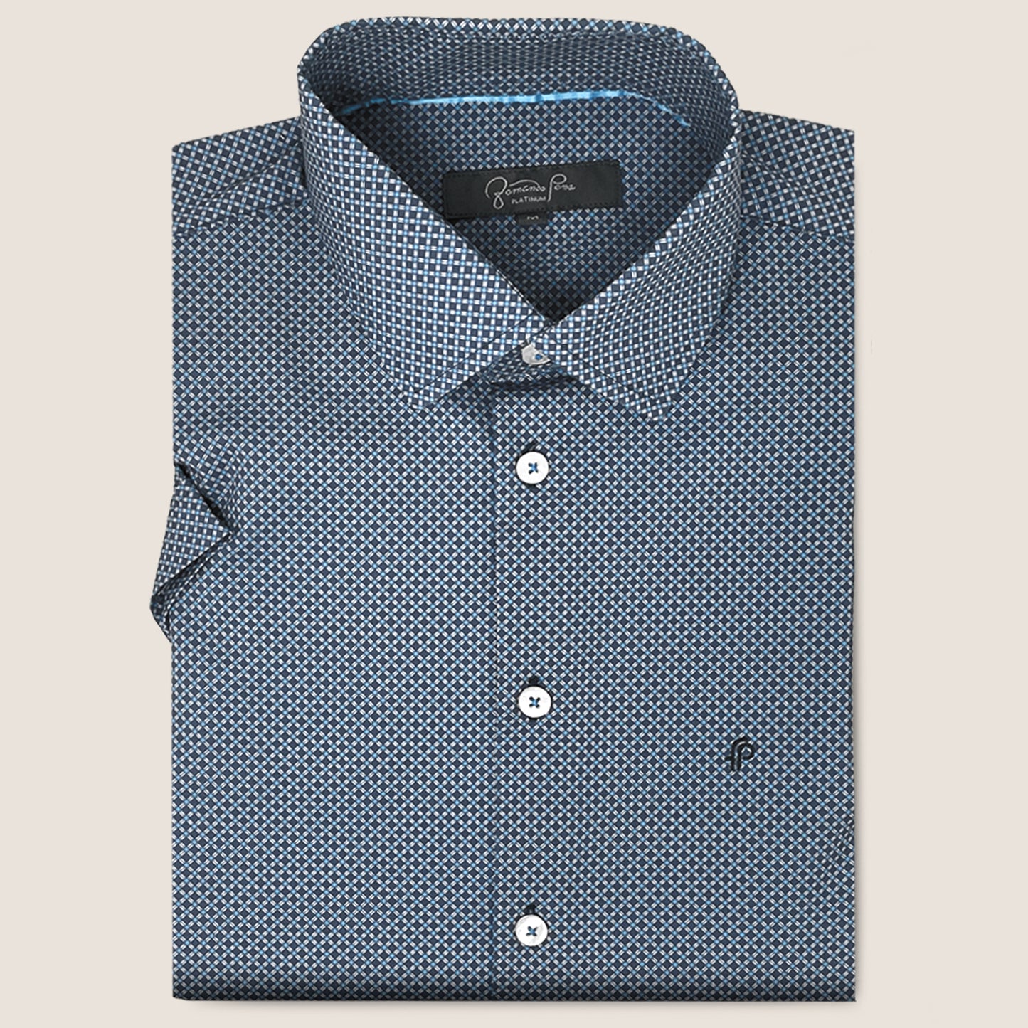 Navy/Blue Geometric Print (FP-4W1-20)