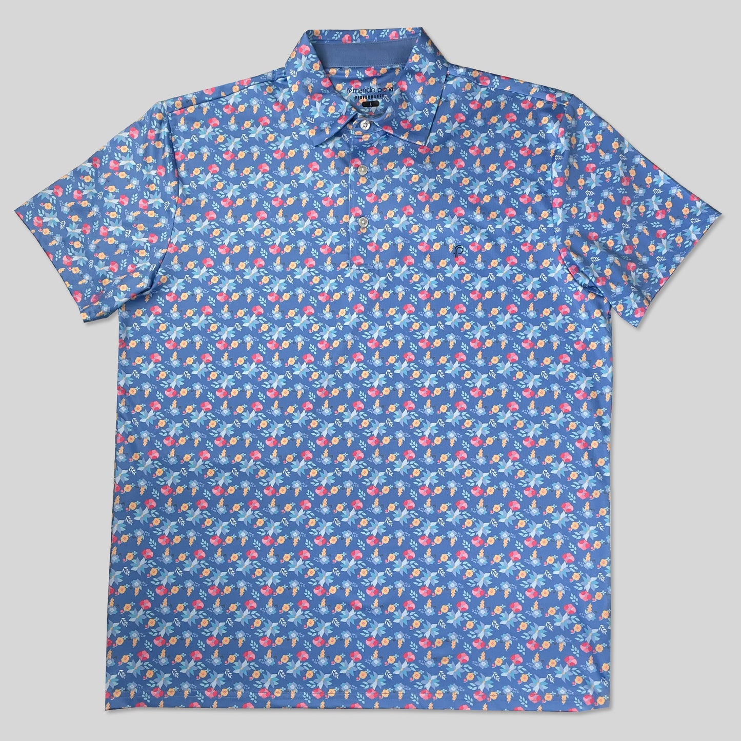 FP Tropical Floral High Performance Polo Shirts (FPPF-04A/B)