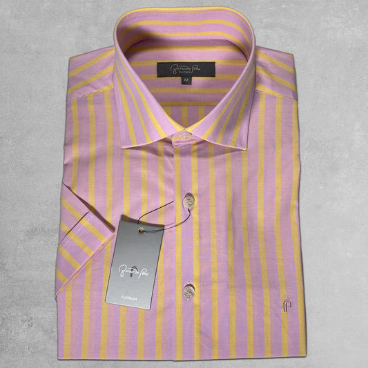 Pink & Yellow Checkered Shirt