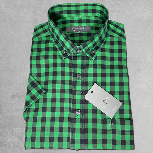 Black & Green Checkered Shirt