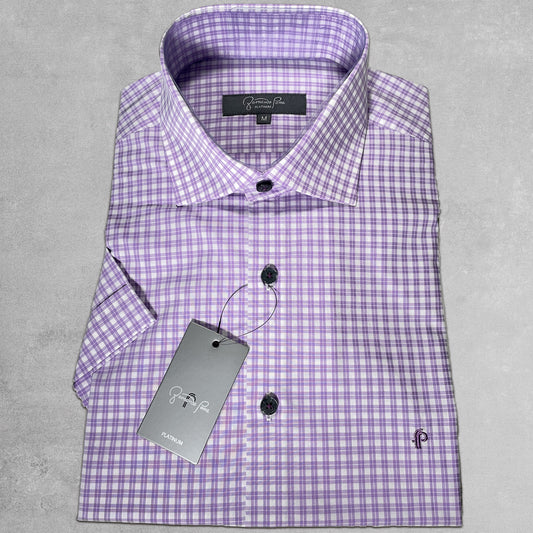 Lilac Checkered Shirt