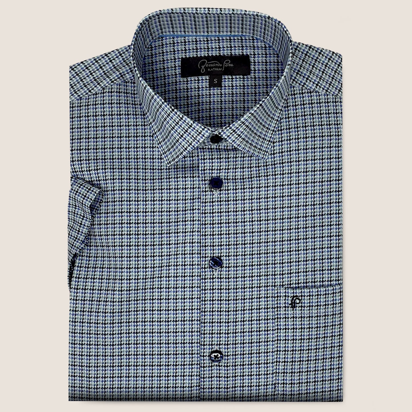 Blue/Black Square Print (MC3)