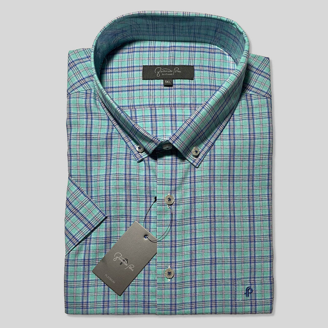 FP PlatinumSpring Grid Plus Size Shirt (M216-07A/B)