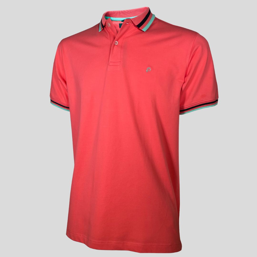 FP Calipso Coral Fancy Polo (SPD53-09B)
