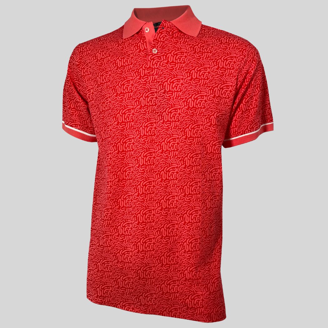 FP Red Maze Fancy Polo (SPD53-01B)