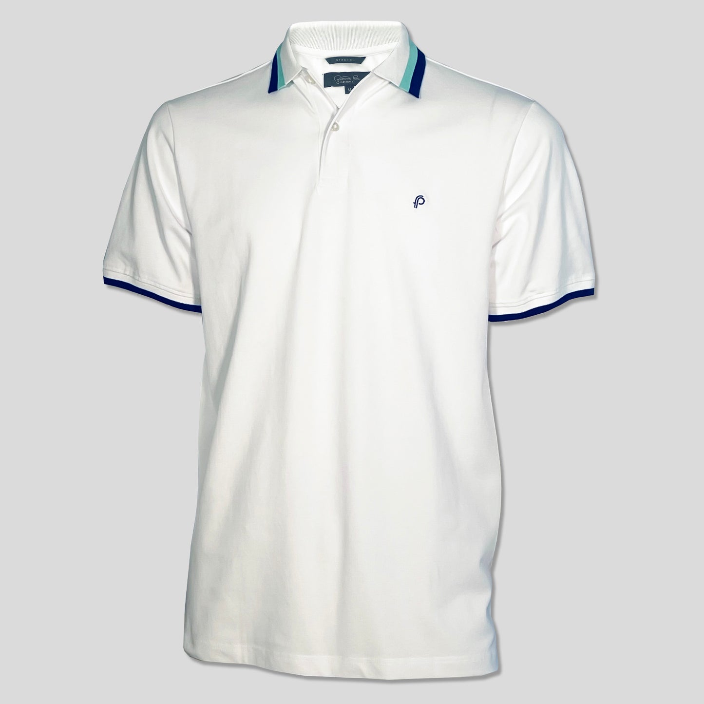 FP White Mint Fancy Polo (SPD53-07B)