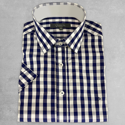 Black Squares Short Sleeve Shirt