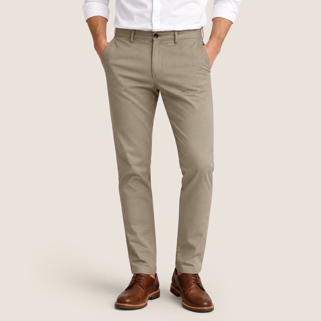 Slim Fit Stretch Pants Desert Stone (CHP-FP03)