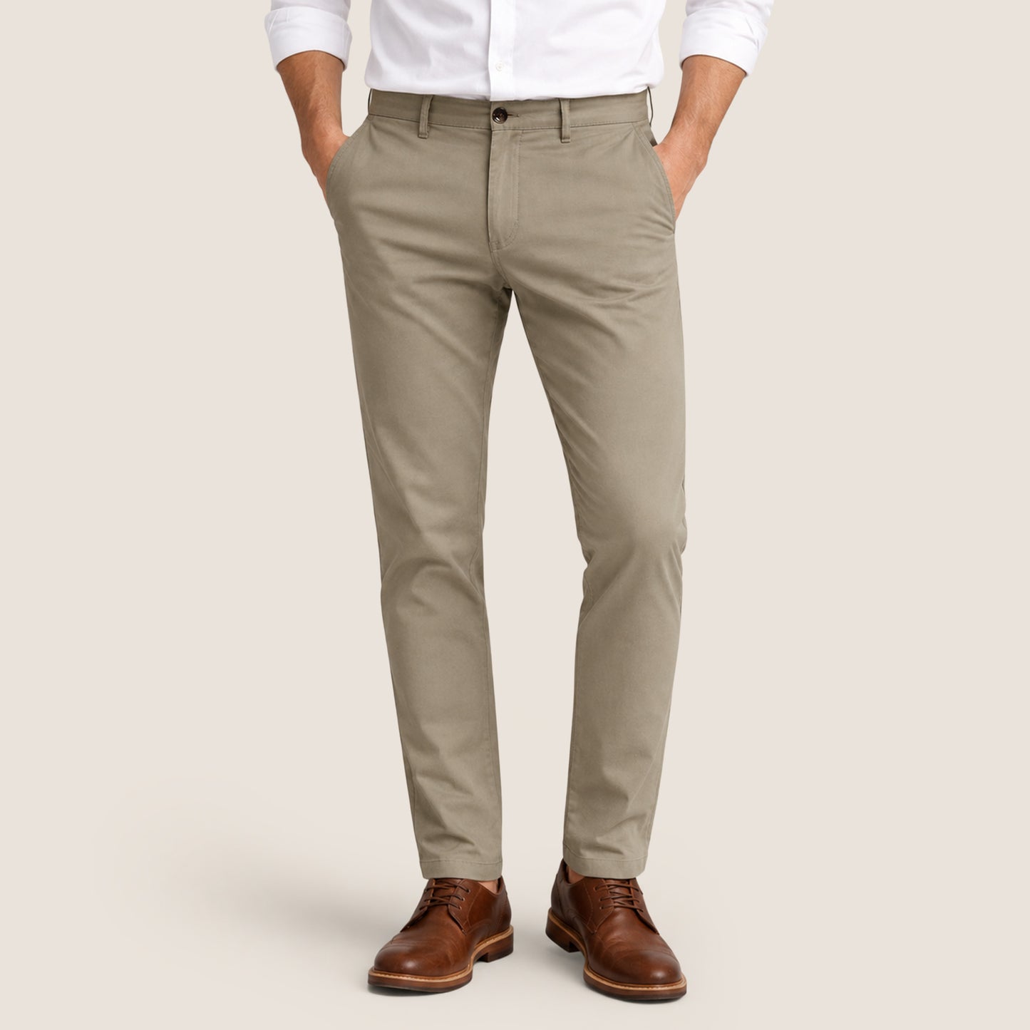 Slim Fit Stretch Pants Desert Stone (CHP-FP03)
