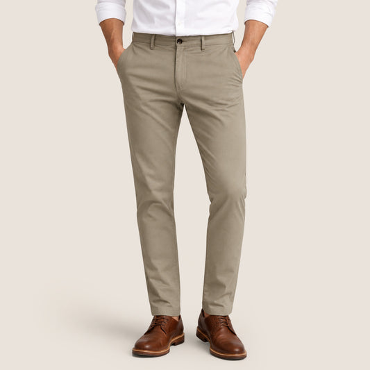 Slim Fit Stretch Pants Desert Stone (CHP-FP03)