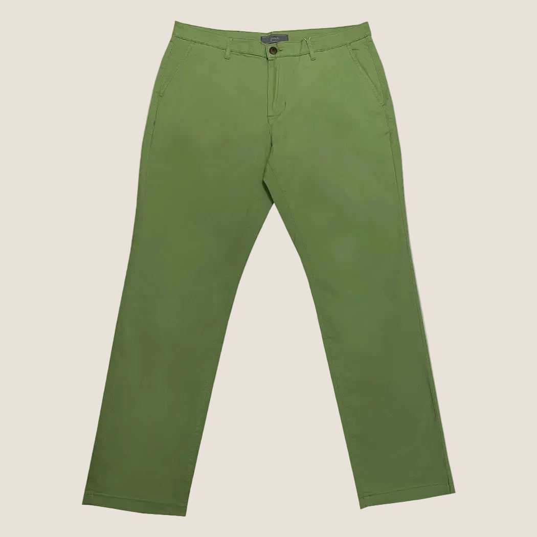 Slim-Fit Stretch Pants Green Leaf (CHP-FP04)