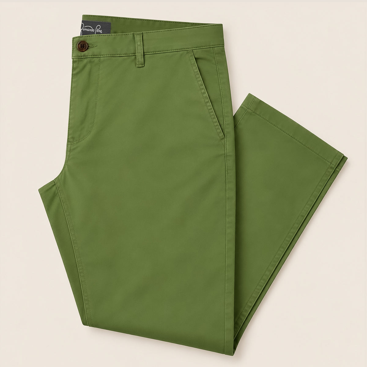 Slim-Fit Stretch Pants Green Leaf (CHP-FP04)
