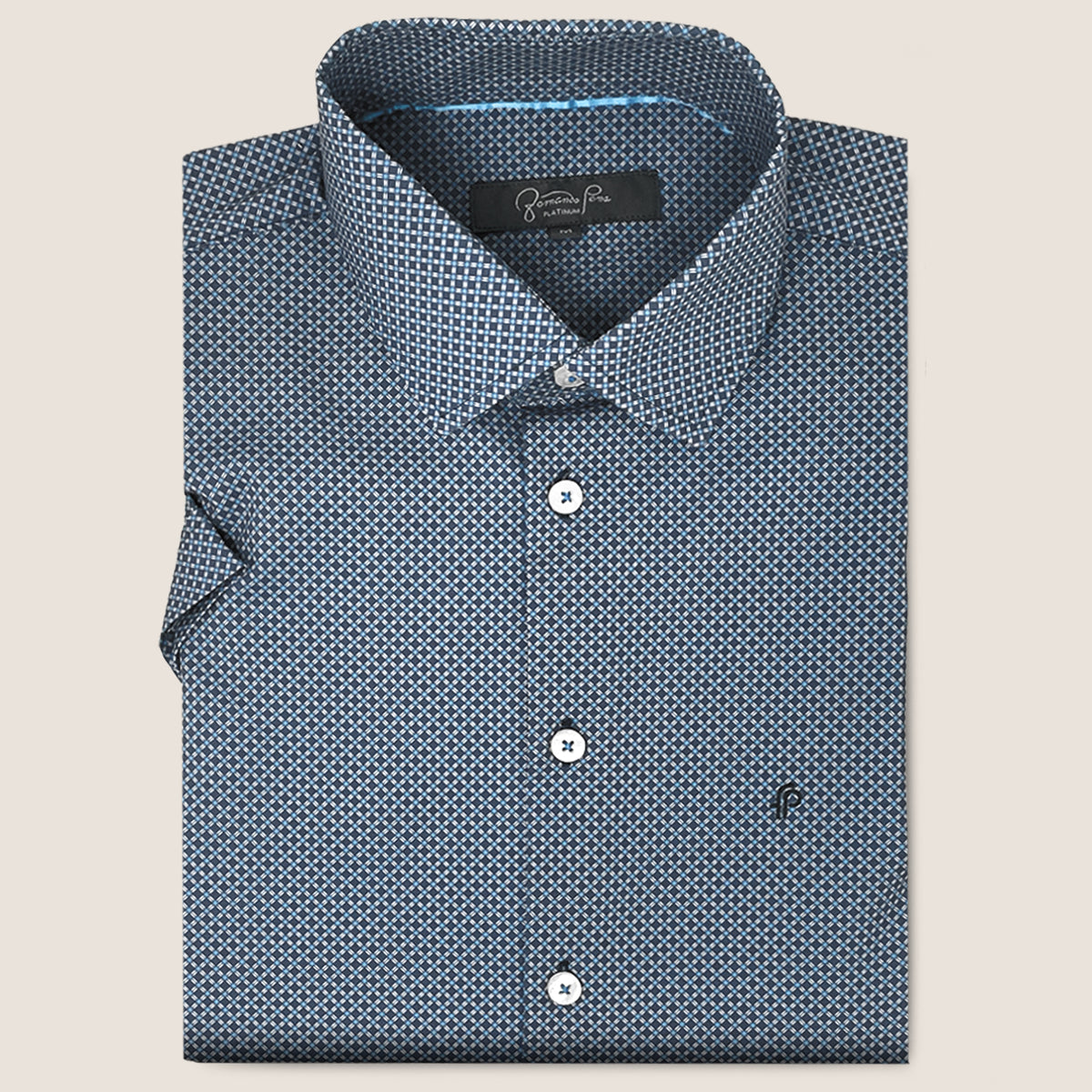 Navy/Blue Geometric Print (FP-4W1-20)