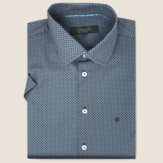 Navy/Blue Geometric Print (FP-4W1-20)