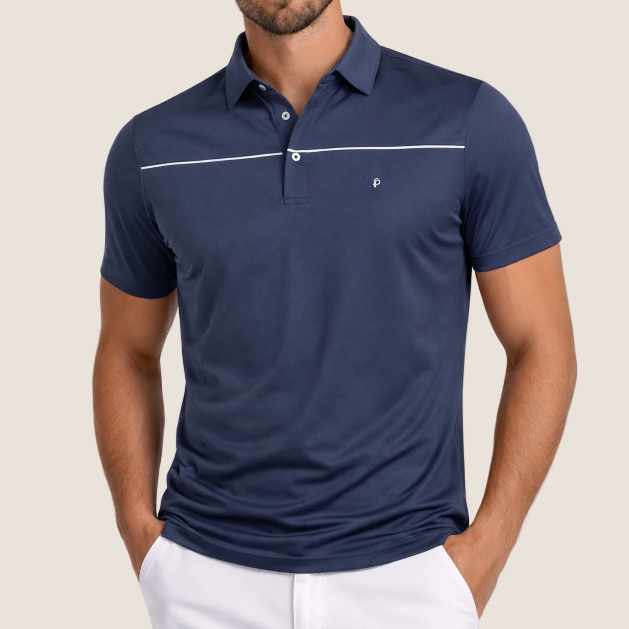 Fernado Pena Performance Modern Polo Contrast Stripe (FPPF-07)