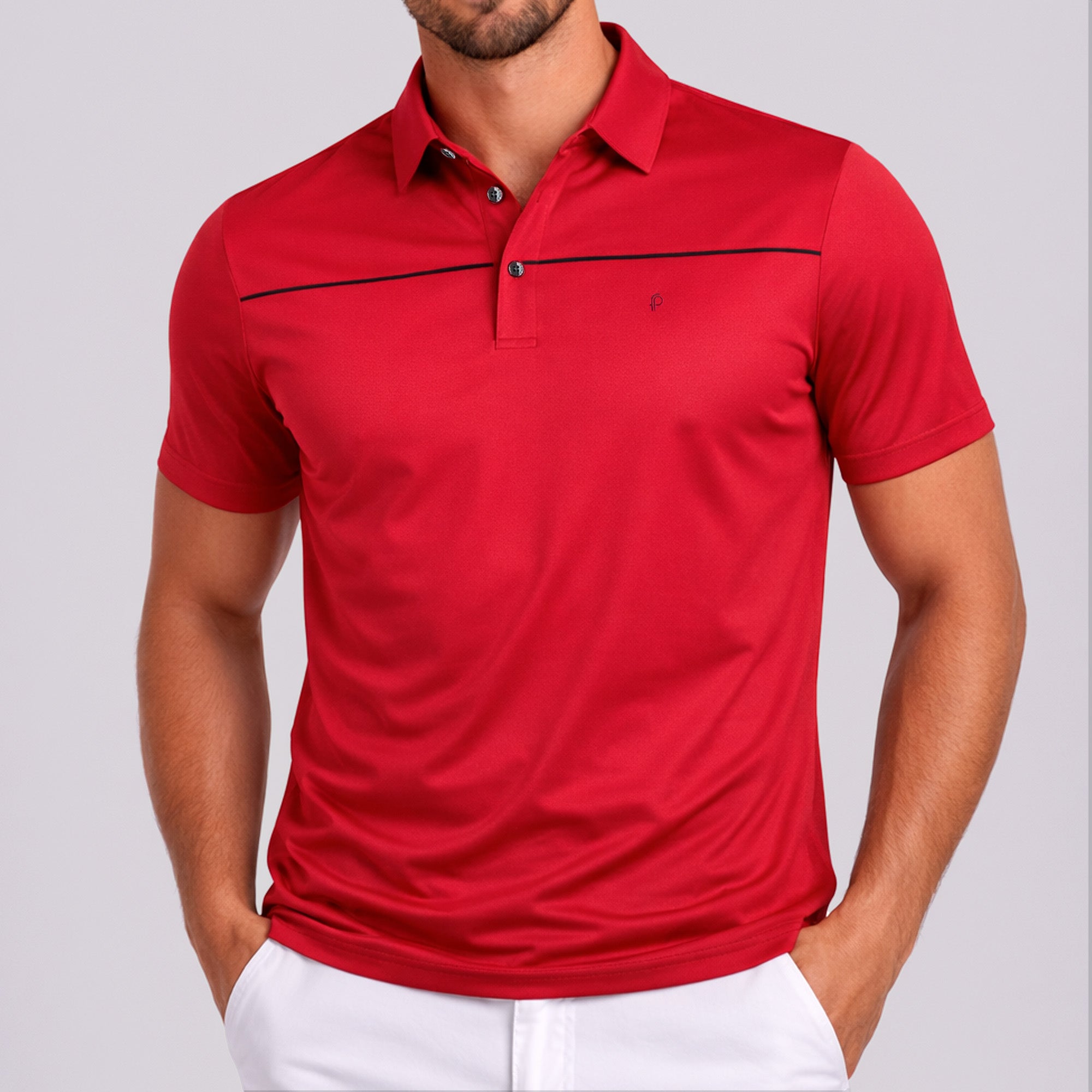 Fernado Pena Performance Modern Polo Contrast Stripe (FPPF-07)