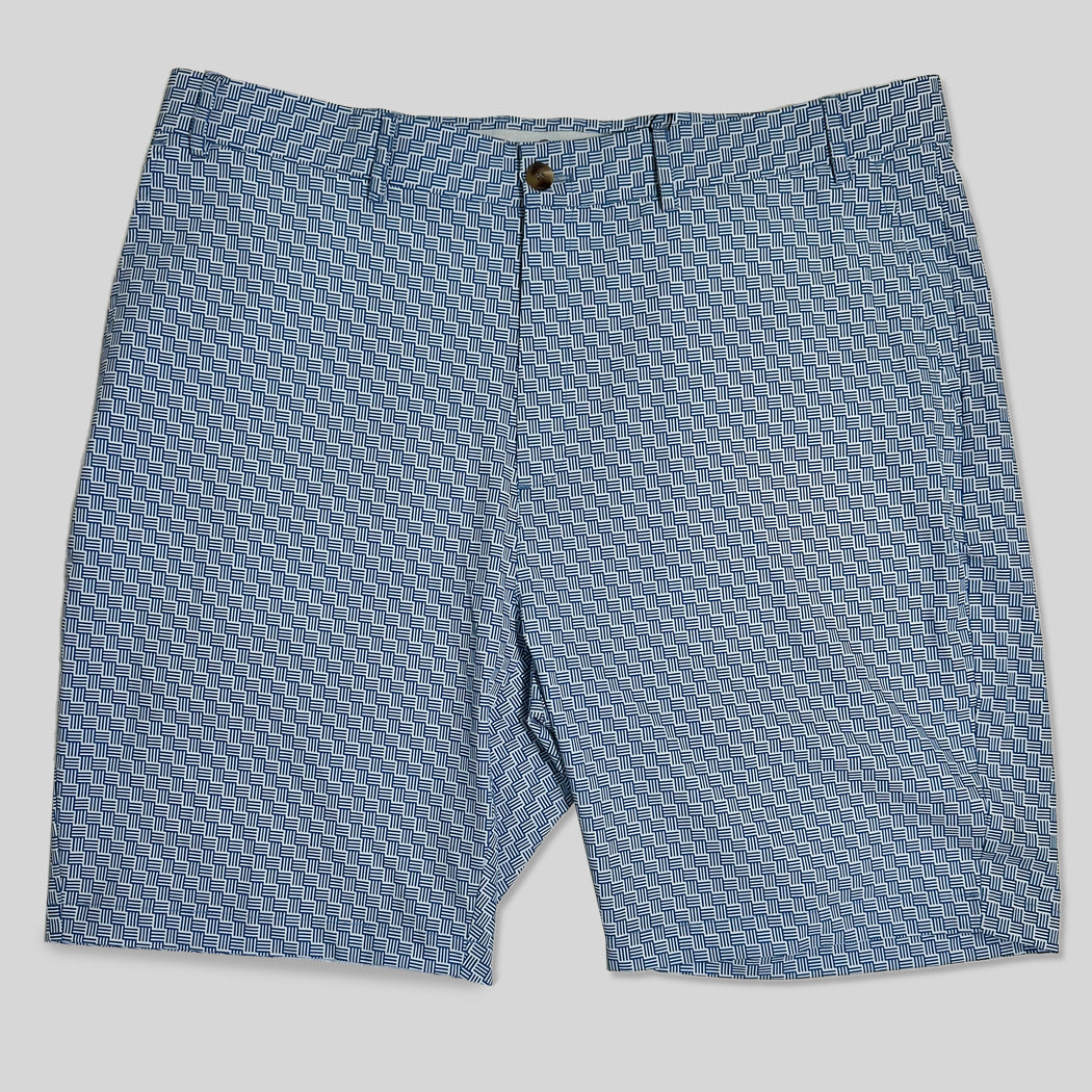 Golf Blue Patterned Bermuda (BGP01-FP03)