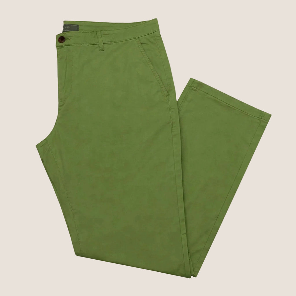 Slim-Fit Stretch Pants Green Leaf (CHP-FP04)
