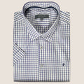 Navy/White Checkered Print (M233-03)