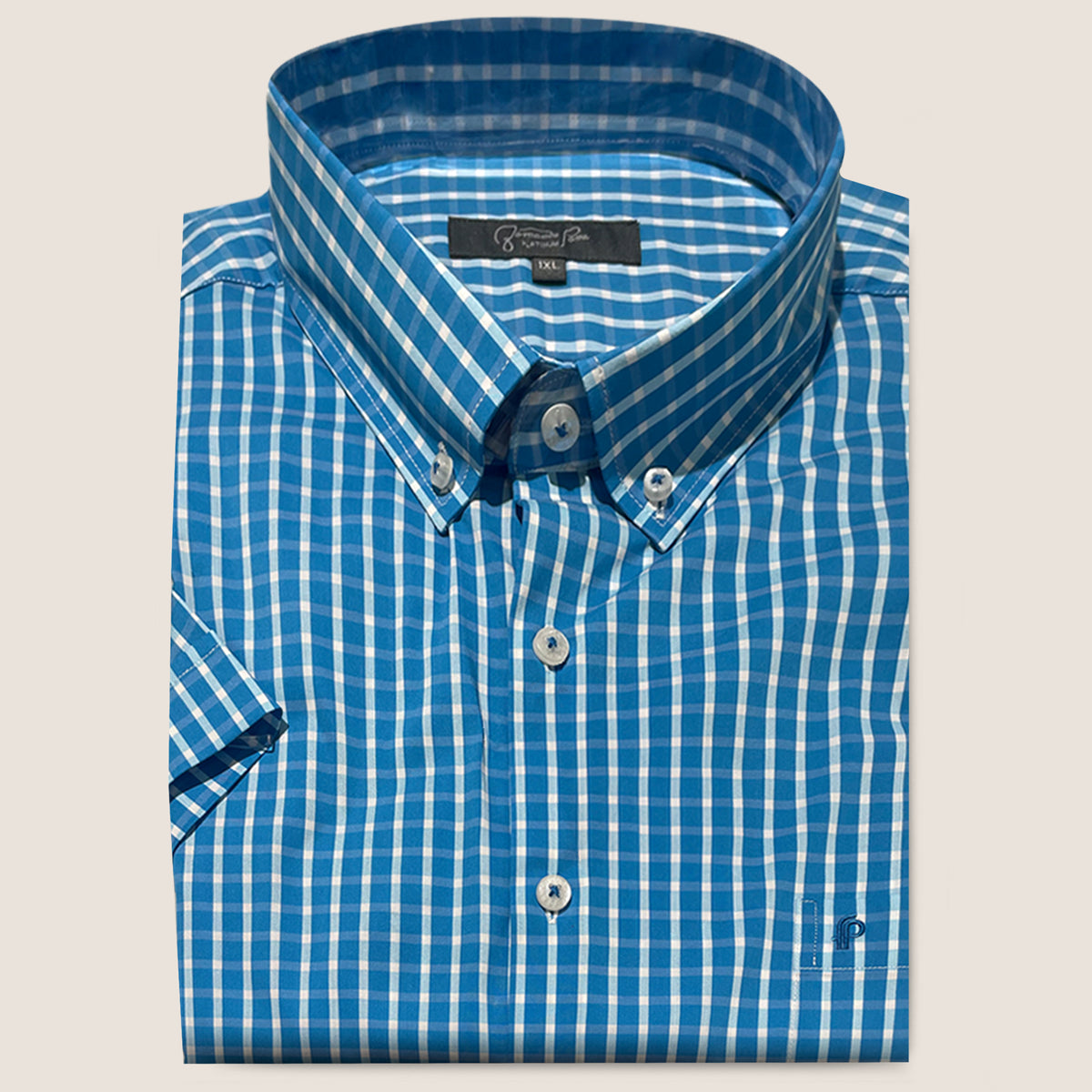 Turquoise Squared Print (M237-10)