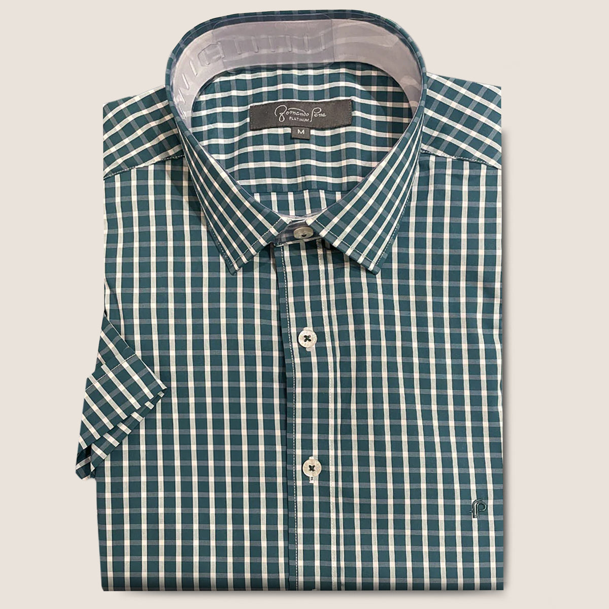 Green/White Squared Print (M237-24)
