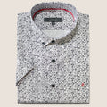 Black/White Micro Coffee Bean Print (M246-02)