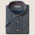 Navy/White Geometric Diamond Print (M246-04)