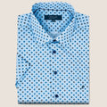 LT Blue Geometric Print (M263-05)