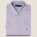 Rose/Teal Geometric Print (M263-07)