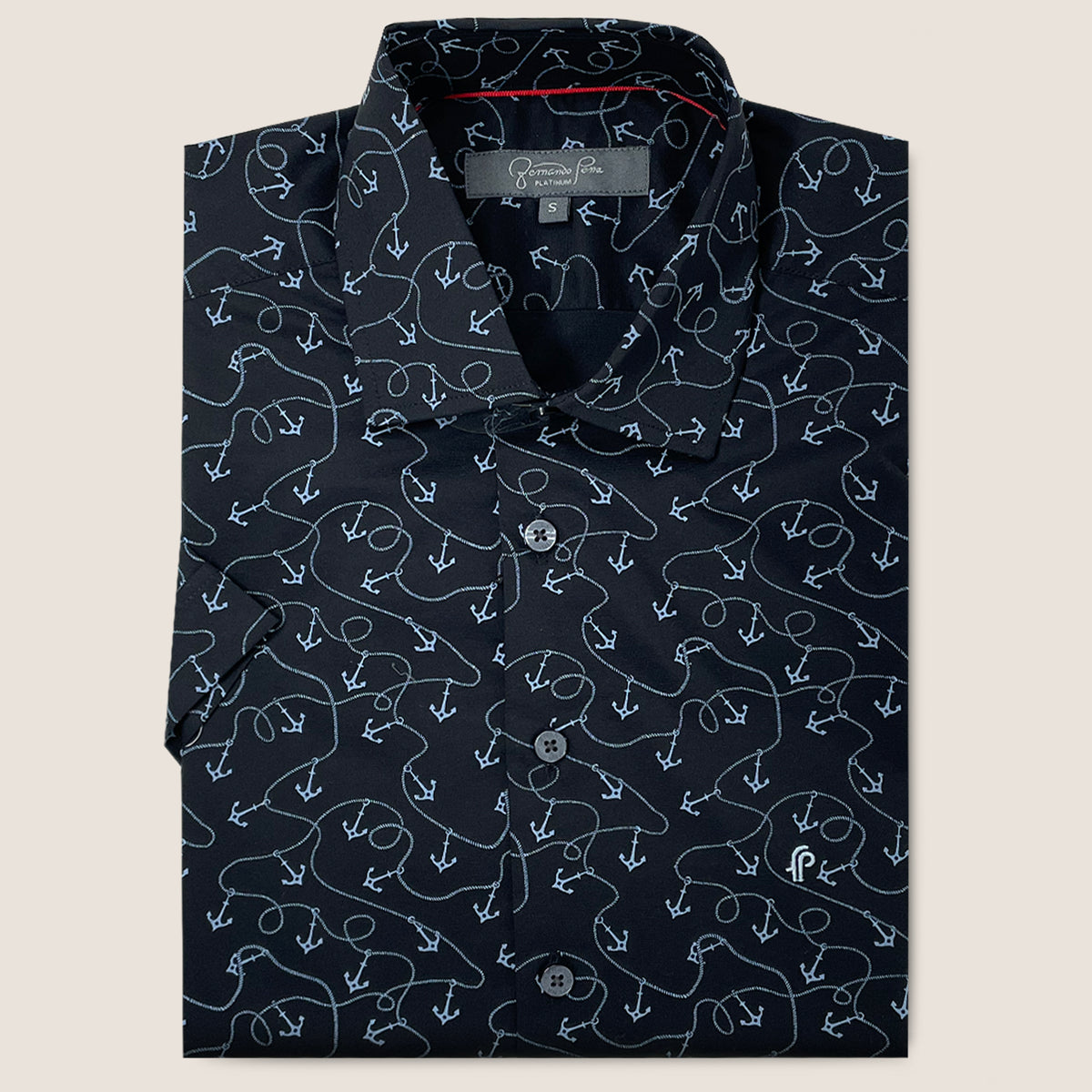 Black/LT-Blue Modern Sailor Print (M263-21)