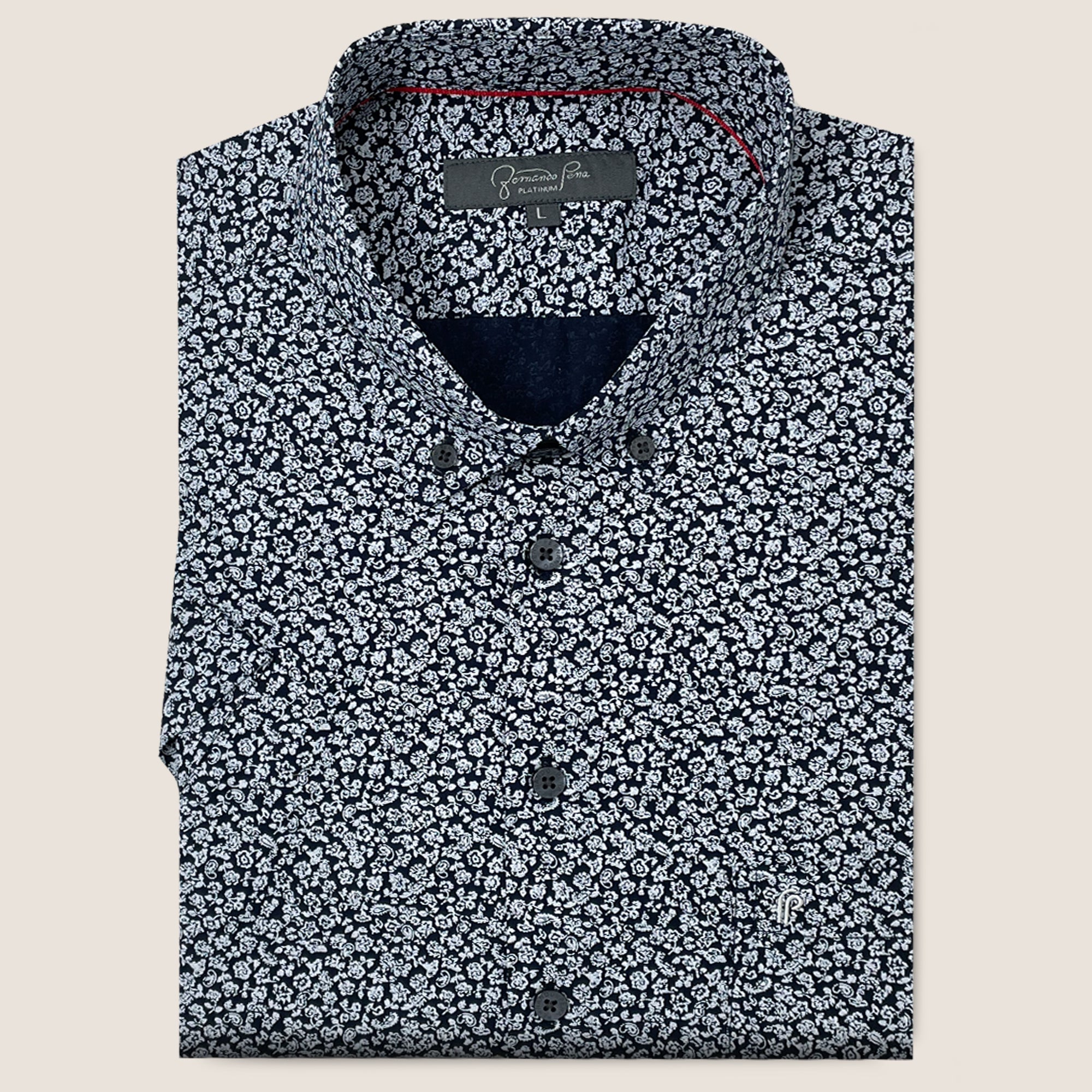 Black/White Micro Flower Print (M263-27)
