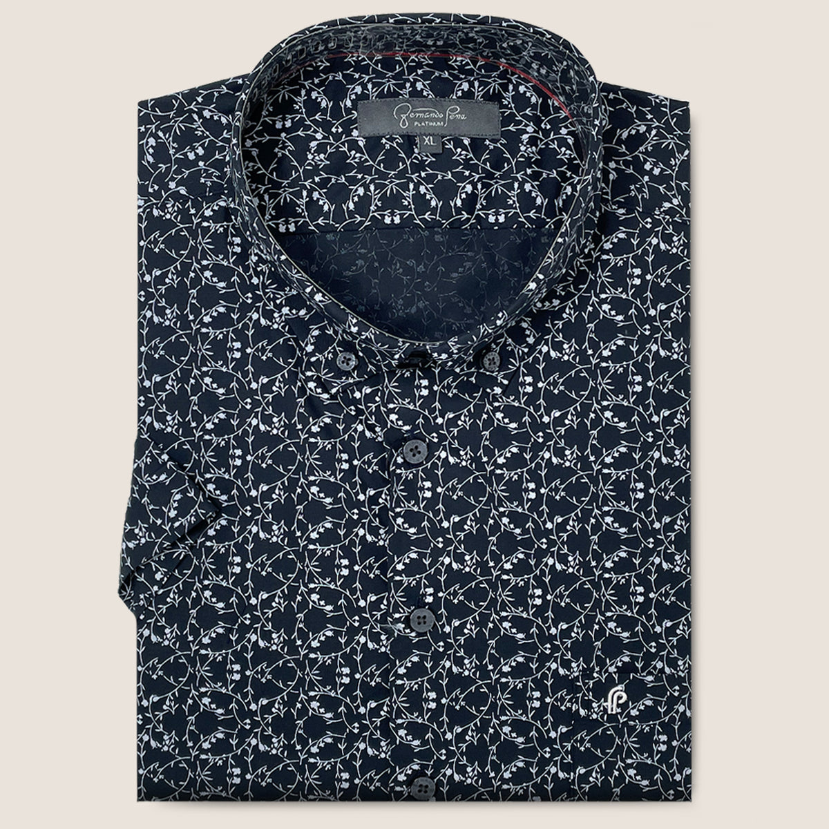 Black/White  Micro Floral Print (M263-31)