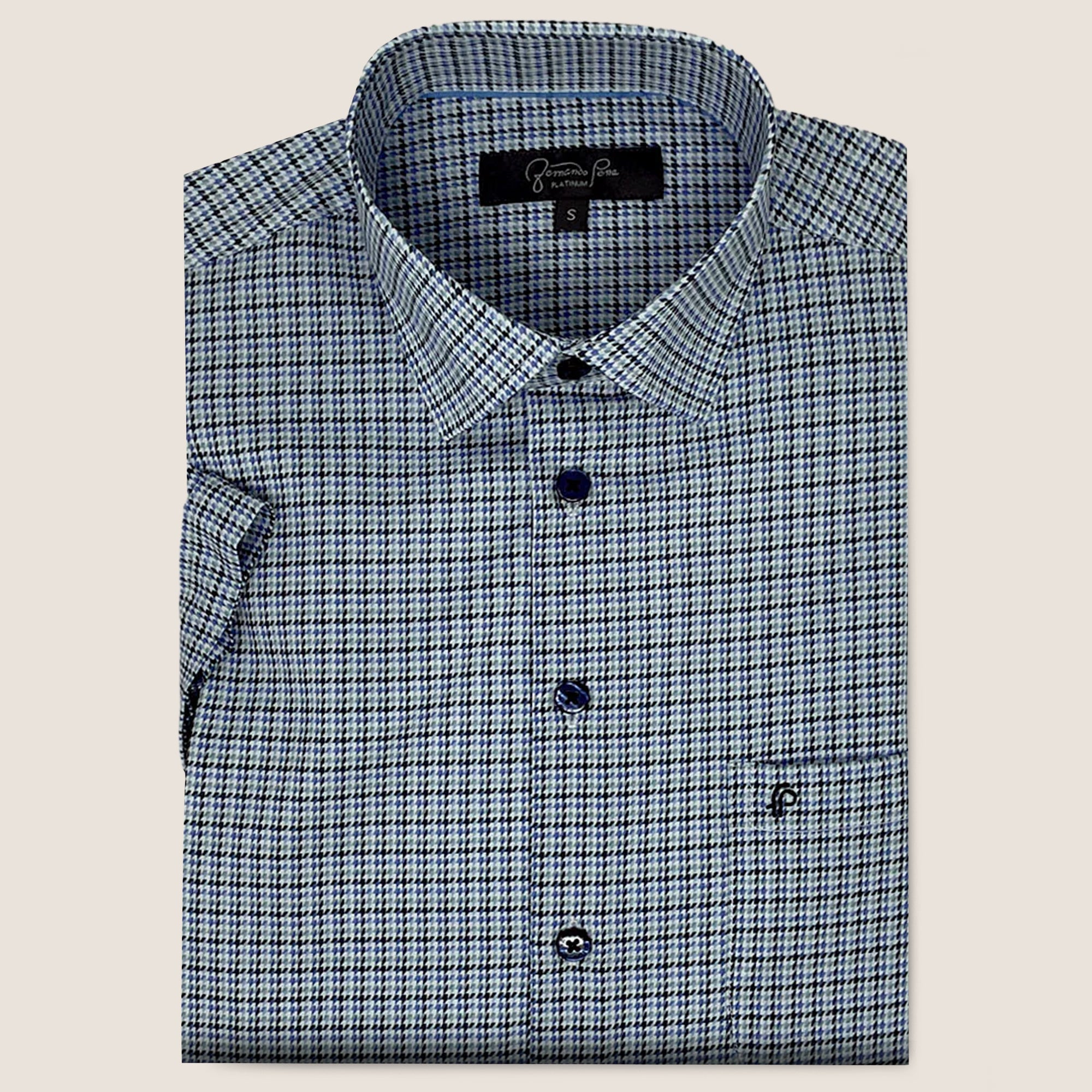 Blue/Black Square Print (MC3)
