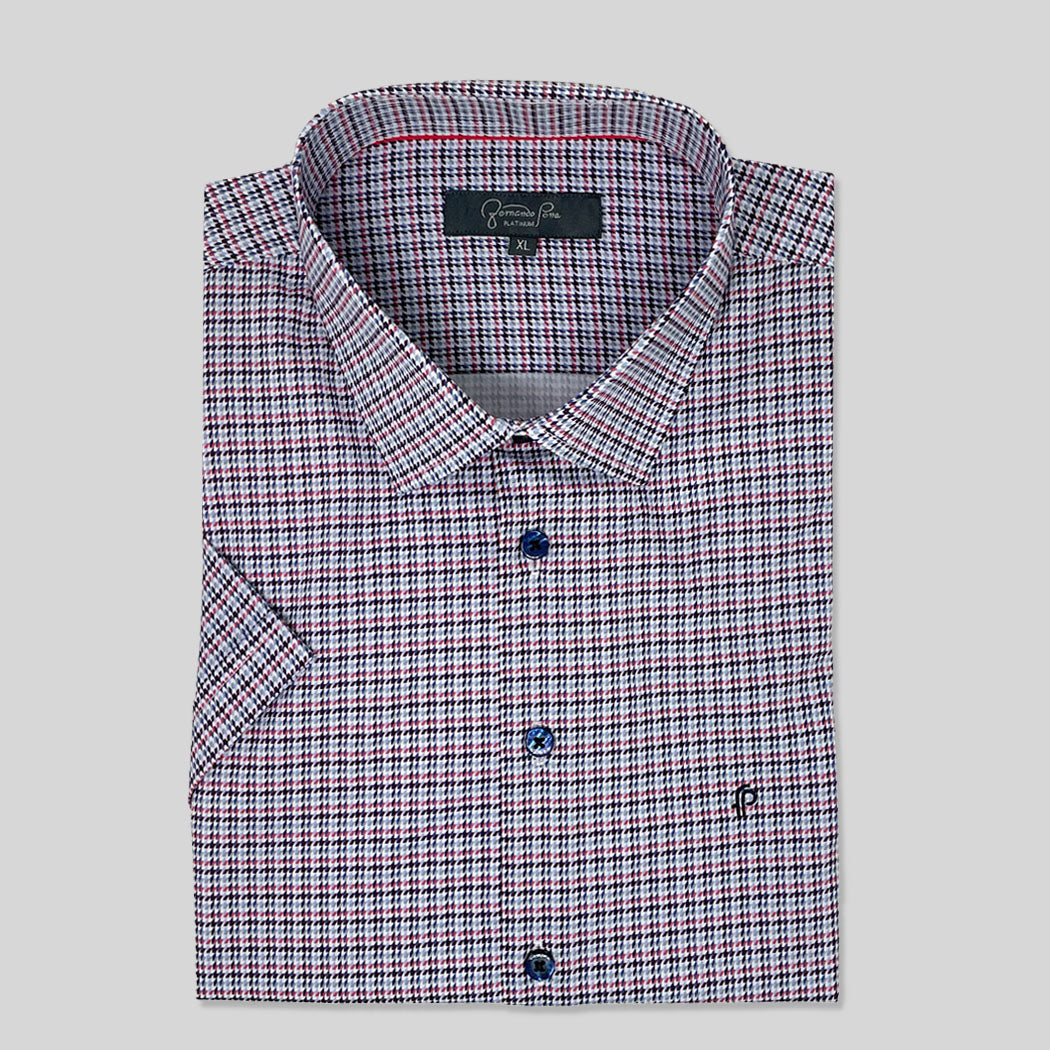 Red and Blue Short Sleeve Shirt (MC7)