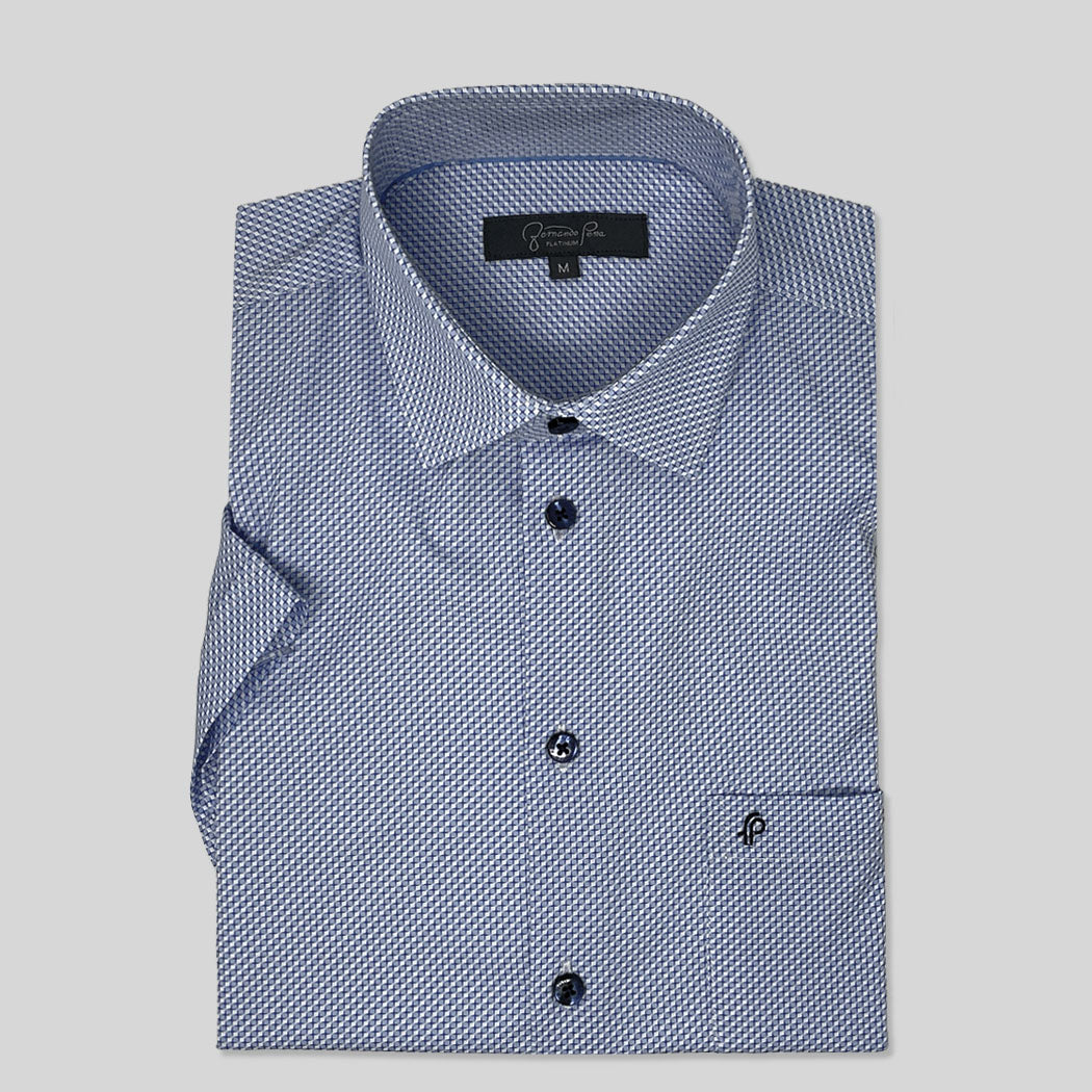 Medium Blue Short Sleeve Shirt (FP-4W1-10)