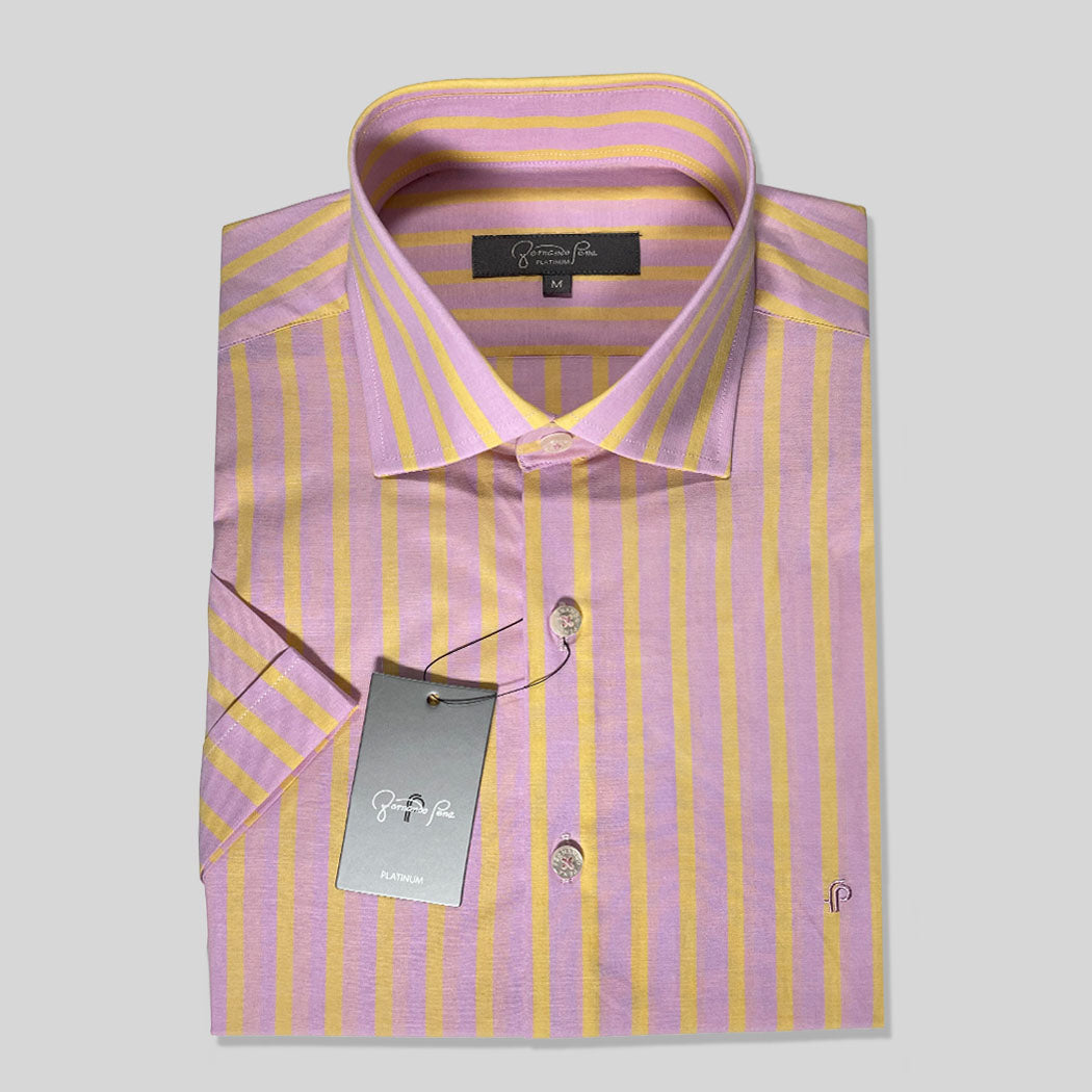 Pink & Yellow Stripe Shirt (M216-03)