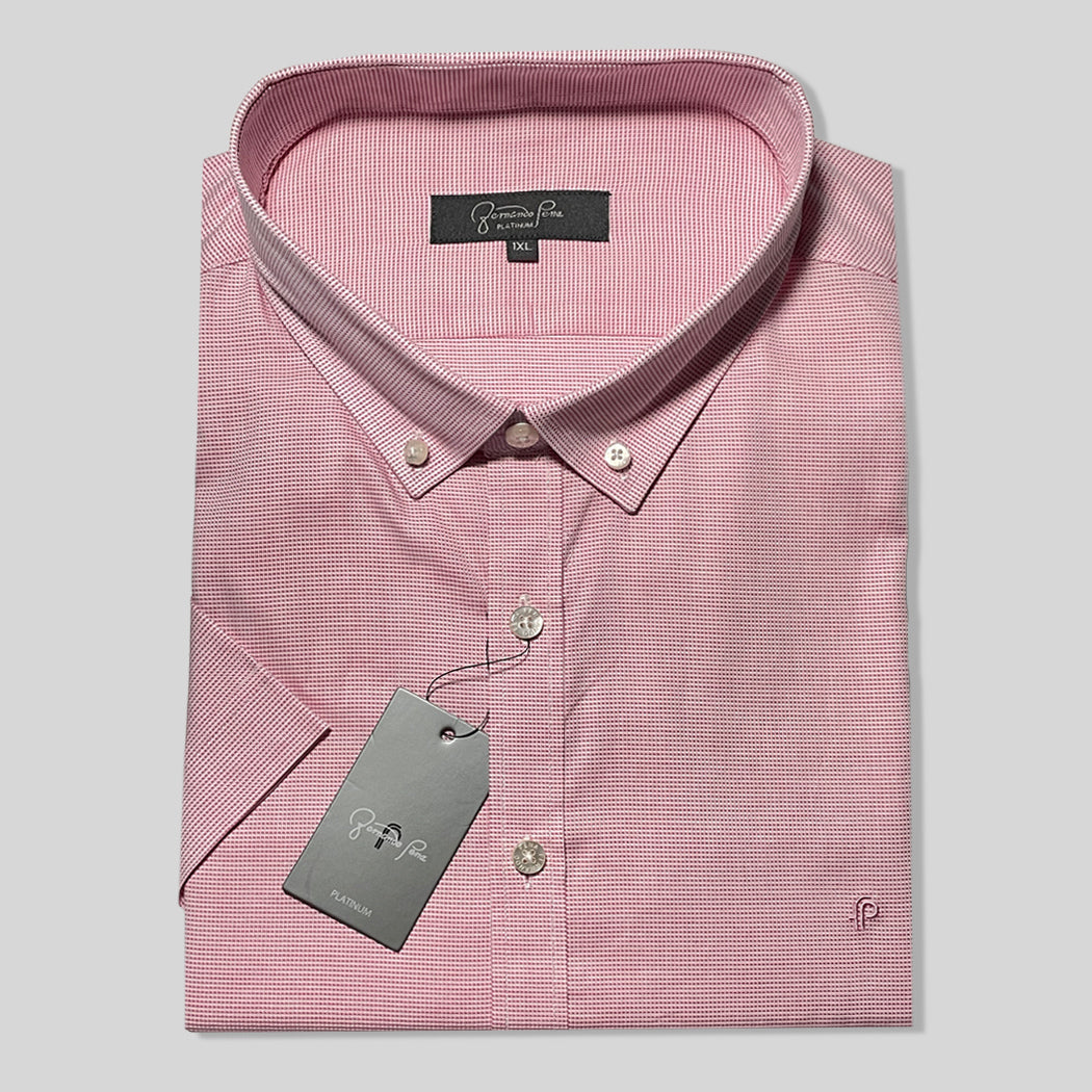 Platinum Essential Microgrid Plus Size Shirt (VF37-01 A/B)