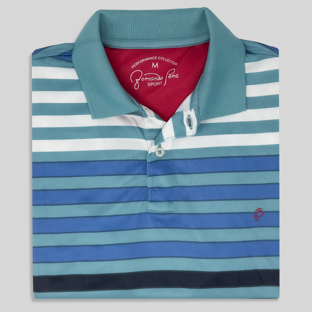 FP Sport Multi-Stripe Performance Collection Polo (PS-FPG21-05PB)