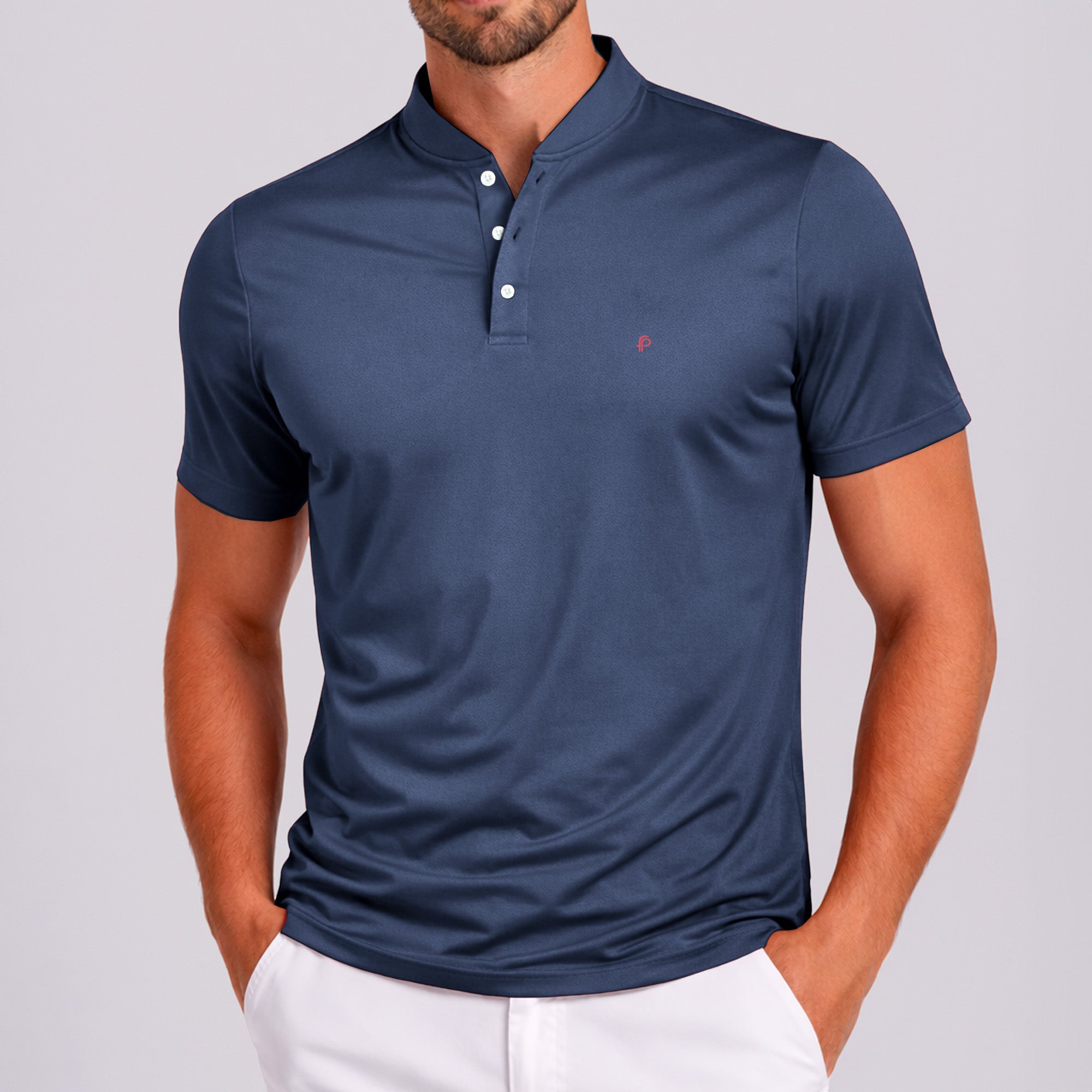 Fernado Pena Performance Polo Mandarin Collar (SZ24-255)