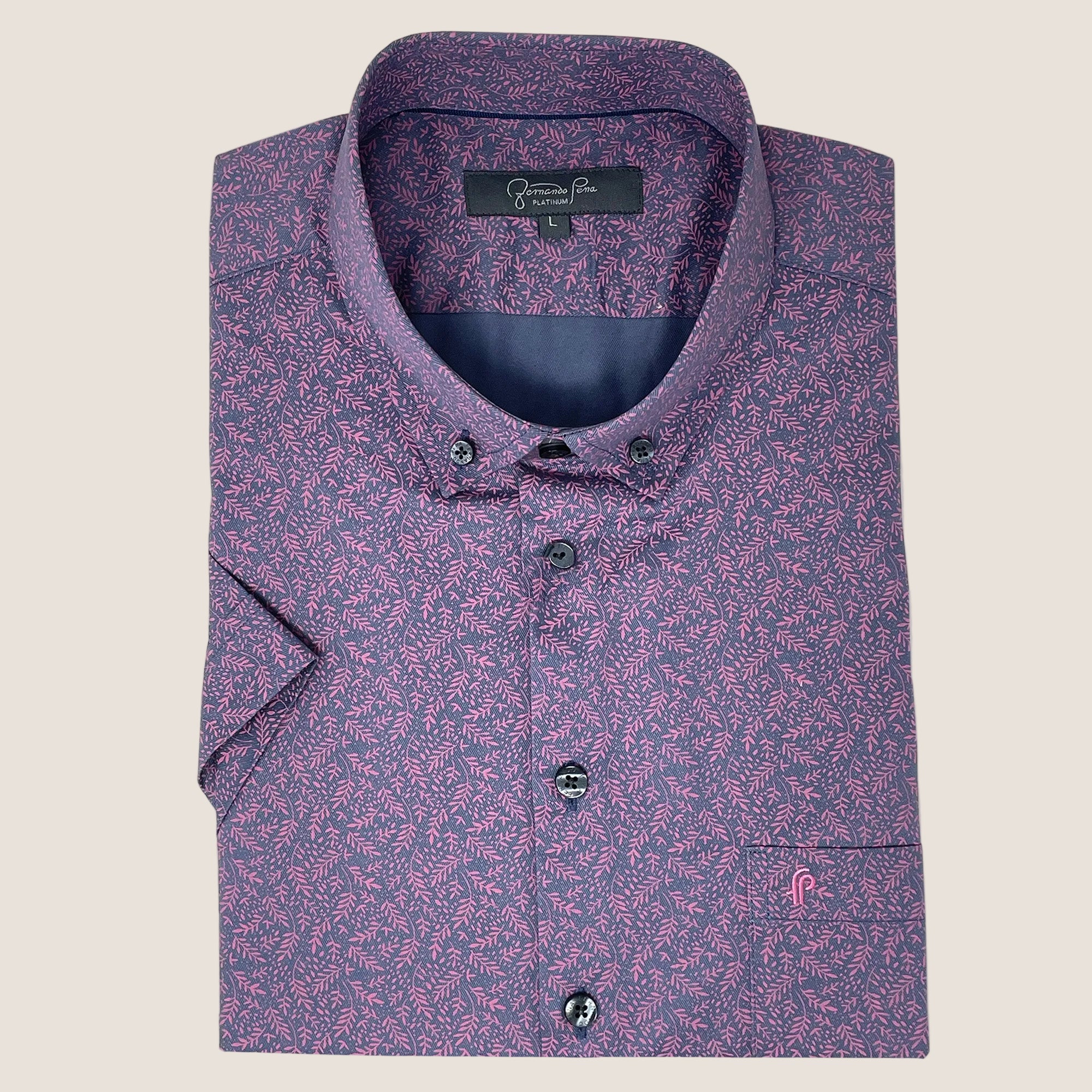 Platinum Foliage Plus Size Shirt (M263-26)