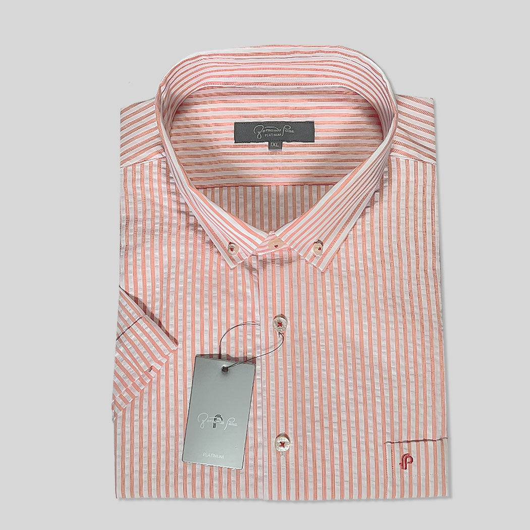 Platinum Riviera Stripe Plus Size Shirt (M213-03 A/C)