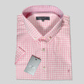 Platinum Gingham Blush Plus Size Shirt (VF37-09B)