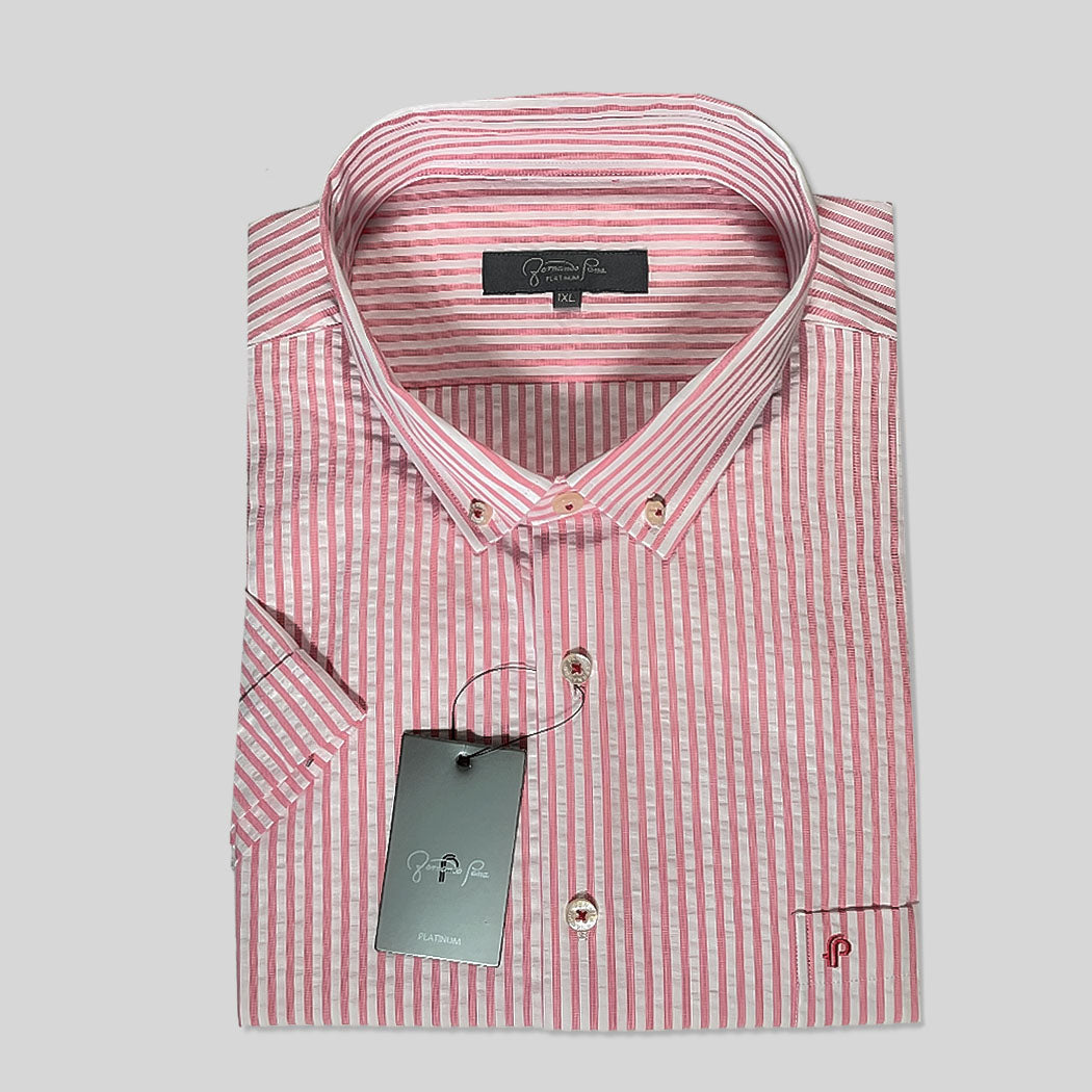 Platinum Riviera Stripe Plus Size Shirt (M213-03 A/C)